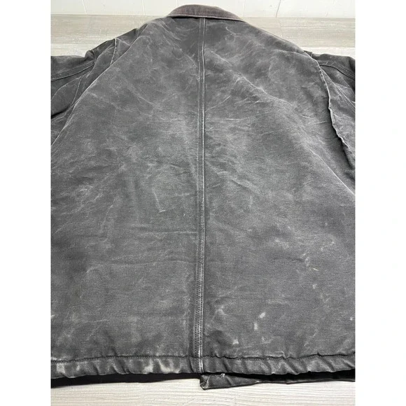 Carhartt Mens Work‎ Chore Coat Jacket Barn Quilt Lined Black Workwear